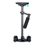 PULUZ 38.5-61cm Carbon Fibre Handheld Stabilizer for DSLR & DV Digital Video & Cameras, Load Range: 0.5-3kg, P60T Black, P60T Blue