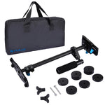 PULUZ 38.5-61cm Carbon Fibre Handheld Stabilizer for DSLR & DV Digital Video & Cameras, Load Range: 0.5-3kg, P60T Black, P60T Blue