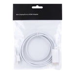 كابل محول Mini DisplayPort ذكر إلى HDMI ذكر بطول 1.8 متر