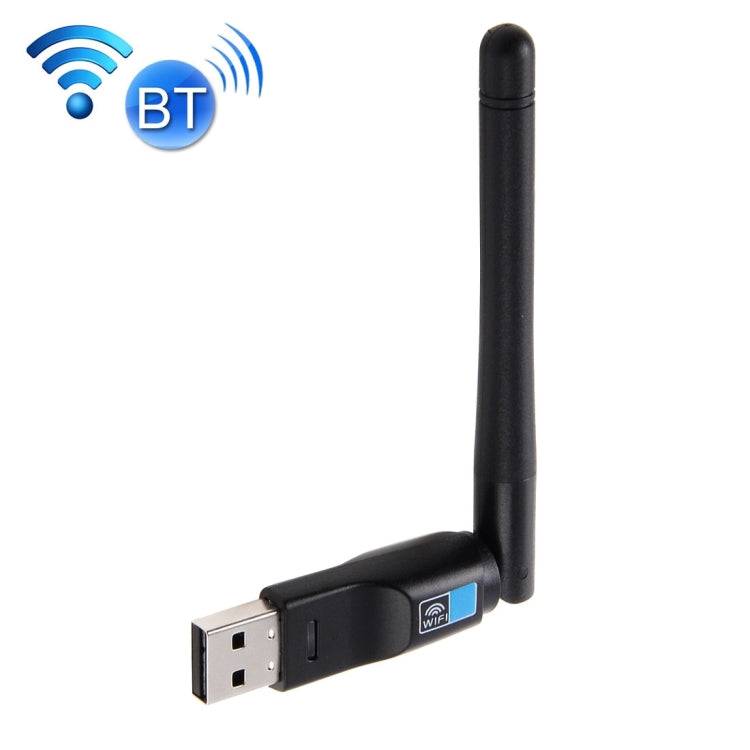 محول واي فاي USB 2 في 1 بلوتوث 4.0 + 150Mbps 2.4GHz مع هوائي خارجي 2D1