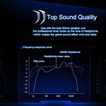 KOTION EACH G2000 Over-ear Game Gaming Headphone Headset Earphone Headband with Mic Stereo Bass LED Light for PC Gamer,Cable Length: About 2.2m(White + Red), G2000