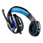 KOTION EACH G9000 3.5mm Game Gaming Headphone Headset Earphone Headband with Microphone LED Light for Laptop / Tablet / Mobile Phones,Cable Length: About 2.2m, G9000