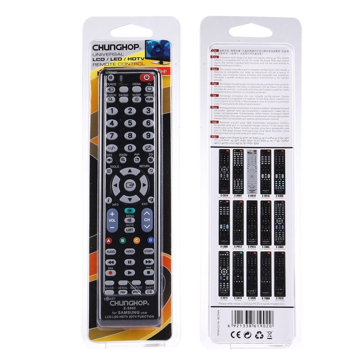 جهاز تحكم عن بعد عالمي CHUNGHOP E-S903 لتلفزيونات سامسونج LED LCD HDTV 3DTV، لتلفزيون سامسونج