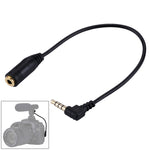 20cm 3.5mm Jack Audio Male to Female Headset Microphone Extension Cable, 3.5mm Male to Female(Black)