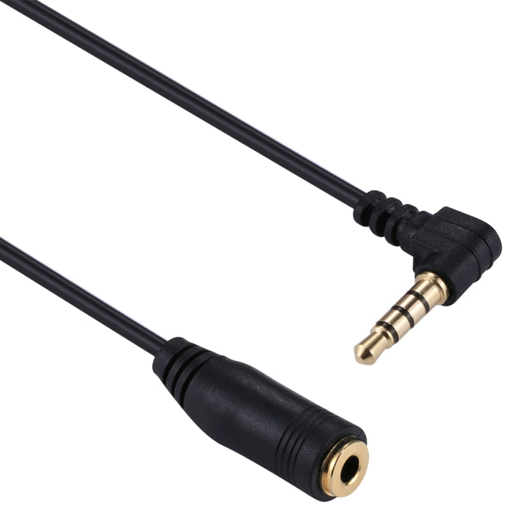 20cm 3.5mm Jack Audio Male to Female Headset Microphone Extension Cable, 3.5mm Male to Female(Black)