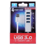 موزع USB 3.0 فائق السرعة 5 جيجابت/ثانية ذاتي / طاقة ناقل مع 4 منافذ، USB