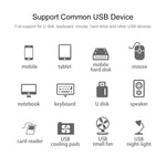 موزع USB 3.0 فائق السرعة 5 جيجابت/ثانية ذاتي / طاقة ناقل مع 4 منافذ، USB