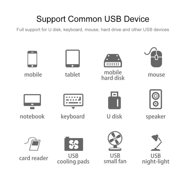 موزع USB 3.0 فائق السرعة 5 جيجابت/ثانية ذاتي / طاقة ناقل مع 4 منافذ، USB