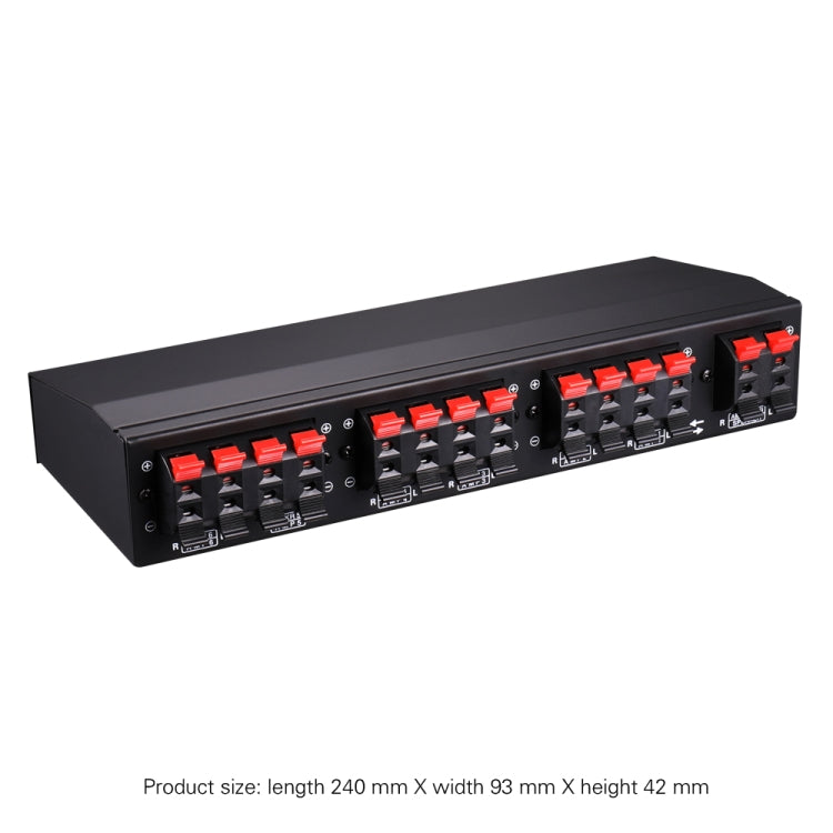 LINEPAUDIO B898 Six-way Stereo Loudspeaker / Amplifier Comparator Bidirectional Selective Switch Switcher