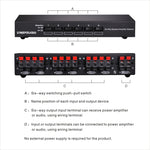 LINEPAUDIO B898 Six-way Stereo Loudspeaker / Amplifier Comparator Bidirectional Selective Switch Switcher