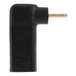 محول موصل قابس ذكر 2.5 × 0.7 مم إلى USB-C / Type-C أنثى بزاوية، 2.5 × 0.7 مم زاوية
