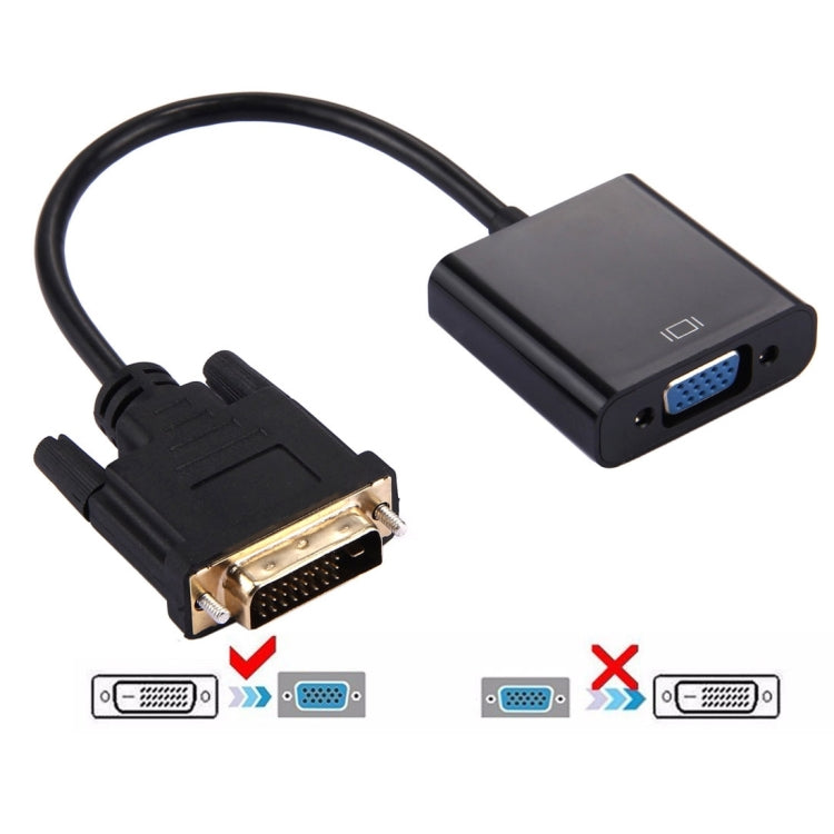 محول DVI-D 24+1 دبوس ذكر إلى VGA 15 دبوس HDTV