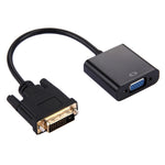 محول DVI-D 24+1 دبوس ذكر إلى VGA 15 دبوس HDTV