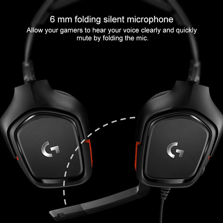 Logitech G331 Dolby 7.1 Surround Sound Stereo Folding Noise Reduction Competition Gaming Headset, G331