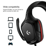 Logitech G331 Dolby 7.1 Surround Sound Stereo Folding Noise Reduction Competition Gaming Headset, G331