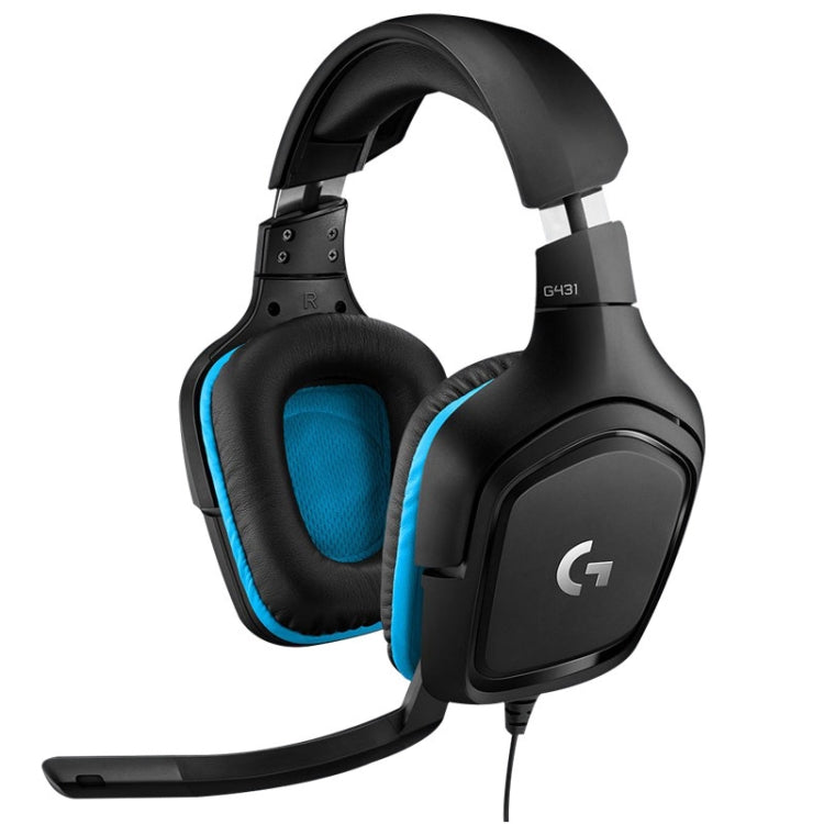 Logitech G431 Dolby 7.1 Surround Sound Stereo Folding Noise Reduction Competition Gaming Headset, G431