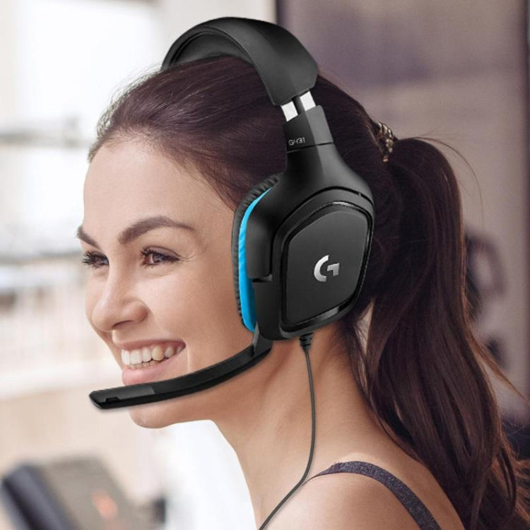 Logitech G431 Dolby 7.1 Surround Sound Stereo Folding Noise Reduction Competition Gaming Headset, G431