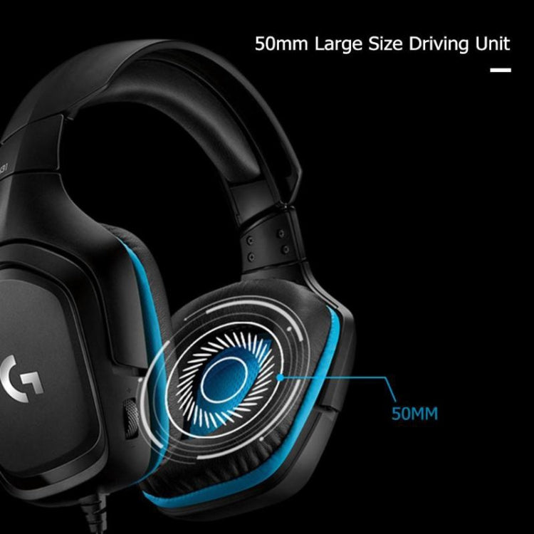 Logitech G431 Dolby 7.1 Surround Sound Stereo Folding Noise Reduction Competition Gaming Headset, G431