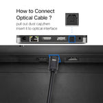 EMK 2m OD4.0mm Toslink Male to Male Digital Optical Audio Cable, Length: 2m