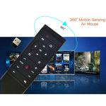 MT12 2.4G Air Mouse Remote Control with Fidelity Voice Input & IR Learning for PC & Android TV Box & Laptop & Projector, Without 6-axis Gyroscope