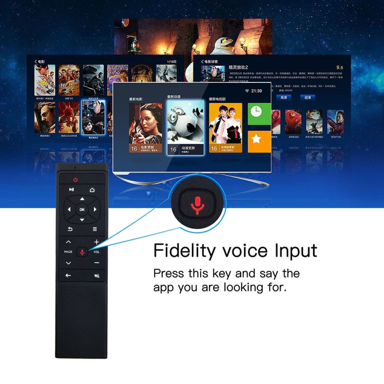 MT12 2.4G Air Mouse Remote Control with Fidelity Voice Input & IR Learning for PC & Android TV Box & Laptop & Projector, Without 6-axis Gyroscope