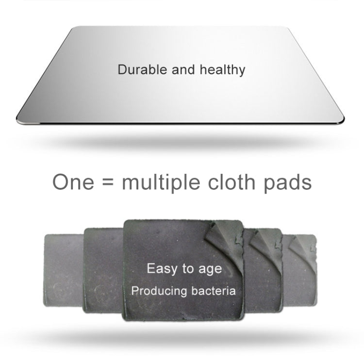 Aluminum Alloy Double-sided Non-slip Mat Desk Mouse Pad, Size : M, Size : M