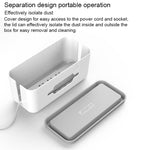 ORICO CMB-18 Separating Design ABS Electrical Socket Storage Box Power Cable Manager Case with Phone / Tablet Holder for Desk, Living Room, Office, Bedroom, CMB-18
