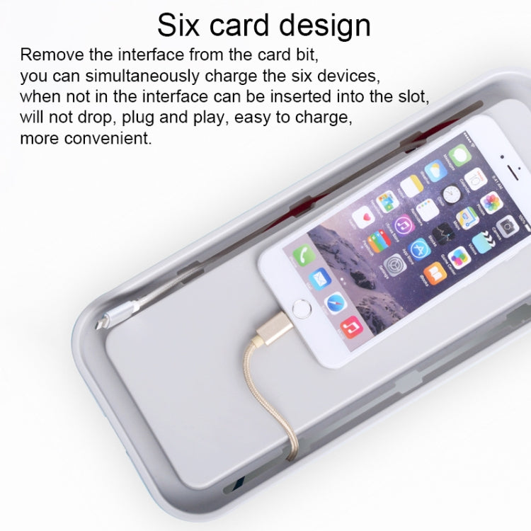 ORICO CMB-18 Separating Design ABS Electrical Socket Storage Box Power Cable Manager Case with Phone / Tablet Holder for Desk, Living Room, Office, Bedroom, CMB-18