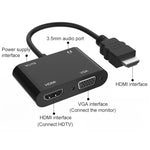 محول Onten 5165HV من HDMI إلى HDMI + VGA، 5165HV