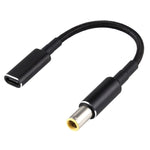كابل محول PD 100W 18.5-20V 7.9 × 0.9 مم إلى USB-C / Type-C نايلون مضفر