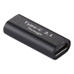 محول من أنثى Type-C / USB-C إلى أنثى Type-C / USB-C من سبائك الألمنيوم، أنثى Type-C إلى أنثى Type-C