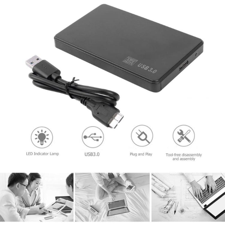 علبة قرص صلب خارجي USB 3.0 بحجم 2.5 بوصة، YPH003