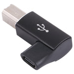 محول USB-C / نوع C أنثى إلى USB 2.0 B MIDI ذكر للأجهزة الإلكترونية / الطابعة / الماسح الضوئي / البيانو