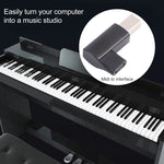 محول USB-C / نوع C أنثى إلى USB 2.0 B MIDI ذكر للأجهزة الإلكترونية / الطابعة / الماسح الضوئي / البيانو
