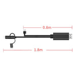 OT-7537S 3 in 1 1080P Mobile HD Screen Player HDTV Cable