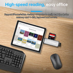 قرص فلاش USB 2 في 1 + قارئ بطاقة ذاكرة OTG بواجهات USB و 8 دبابيس لنظام IOS للهاتف المحمول / الكمبيوتر 118