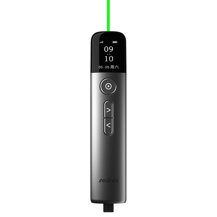 ASiNG A9 32GB Green Light Multifunctional PPT Touch Laser Page Turning Pen Wireless Presenter, A9 32GB Green Light(Blue), A9 32GB Green Light(Grey)