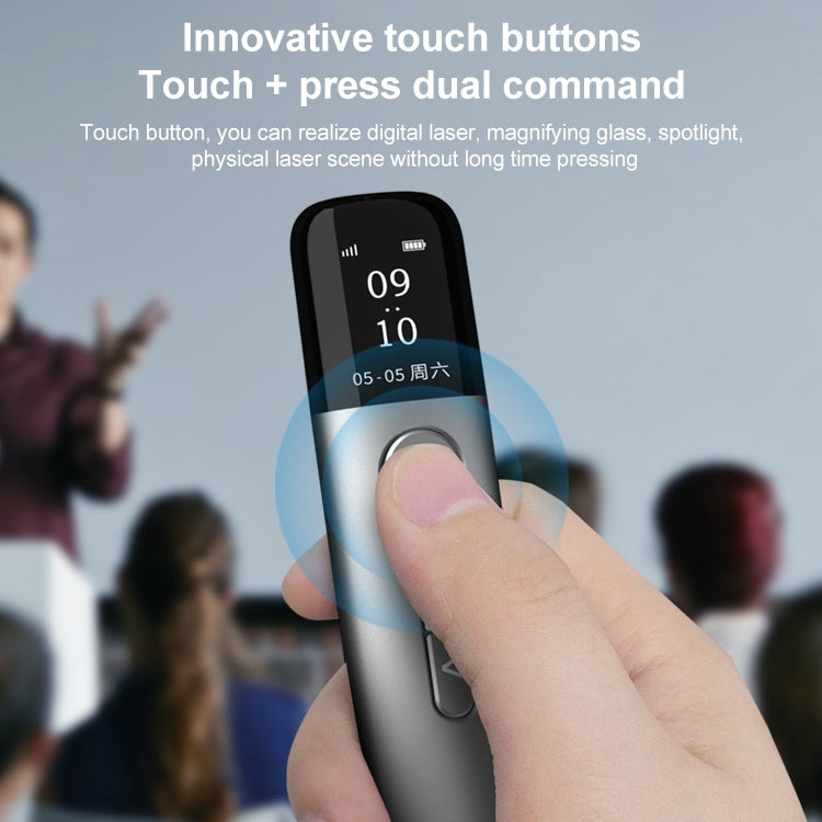 ASiNG A9 32GB Green Light Multifunctional PPT Touch Laser Page Turning Pen Wireless Presenter, A9 32GB Green Light(Blue), A9 32GB Green Light(Grey)