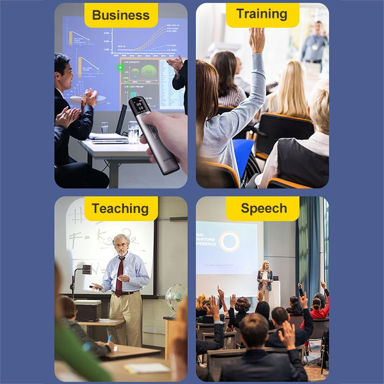 ASiNG A9 32GB Green Light Multifunctional PPT Touch Laser Page Turning Pen Wireless Presenter, A9 32GB Green Light(Blue), A9 32GB Green Light(Grey)