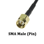 موصل SMA ذكر 7dBi عالي الكسب لهوائي استقبال شبكة 4G LTE CPRS GSM 2.4G WCDMA 3G، 7dBi SMA 4G