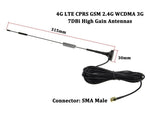 موصل SMA ذكر 7dBi عالي الكسب لهوائي استقبال شبكة 4G LTE CPRS GSM 2.4G WCDMA 3G، 7dBi SMA 4G