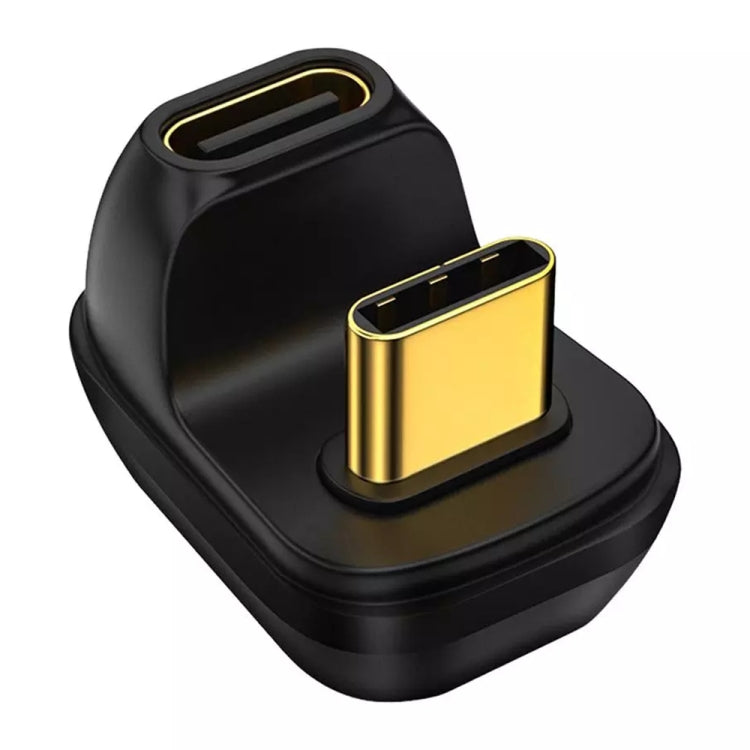 محول USB-C / Type-C 4.0 ذكر إلى أنثى بسرعة 40Gbps، Type-C 4.0 ذكر إلى أنثى مزدوج الزاوية