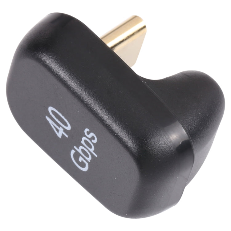 محول USB-C / Type-C 4.0 ذكر إلى أنثى بسرعة 40Gbps، Type-C 4.0 ذكر إلى أنثى مزدوج الزاوية