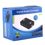 محول صوت رقمي من مدخل RCA محوري إلى مخرج بصري Toslink