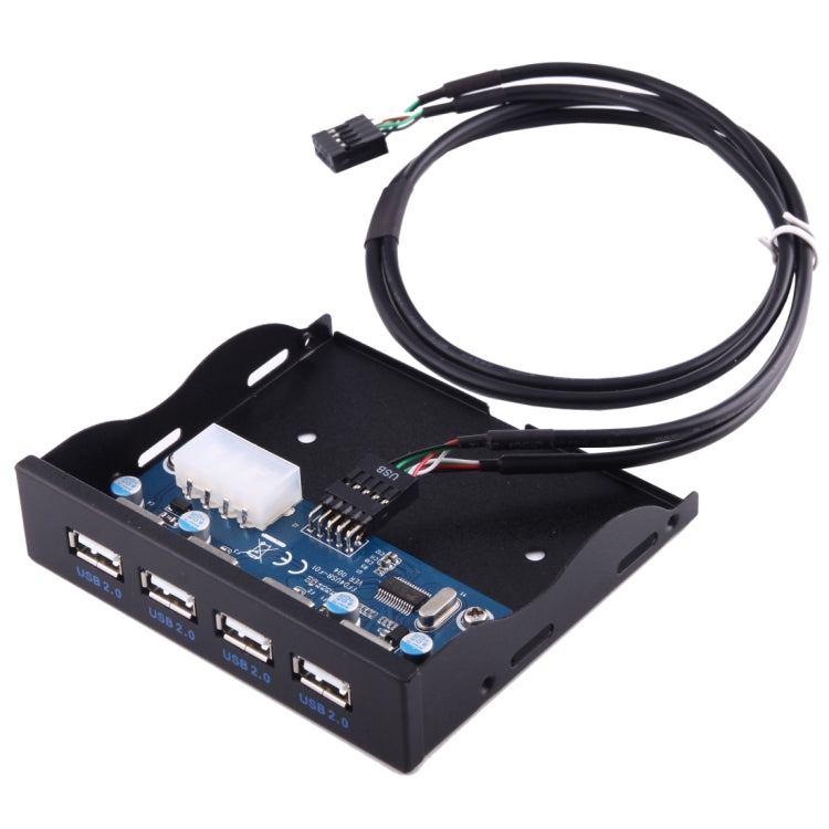 لوحة أمامية لتوسيع فتحة فلاپي 3.5 بوصة مع 4 منافذ USB 2.0 HUB