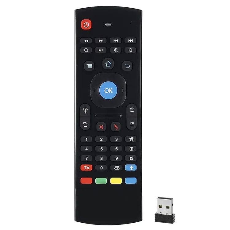 MX3-L Voice without Backlit 2.4GHz Fly Air Mouse Wireless Keyboard Remote Control, Voice without Backlit