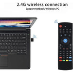 MX3-L Voice without Backlit 2.4GHz Fly Air Mouse Wireless Keyboard Remote Control, Voice without Backlit