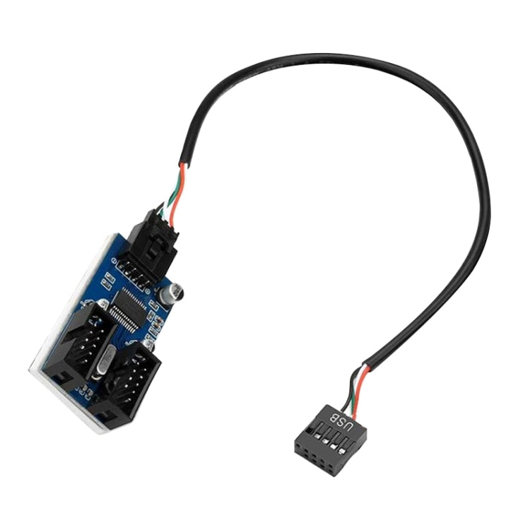 لوحة دوائر محول HUB USB2.0 Rocketek HC427 بتقسيم واحد إلى اثنين، 9 دبابيس