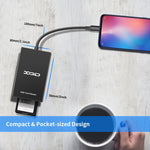 قارئ بطاقات Rocketek CR311-C من نوع Type-C إلى XQD، Type-C