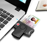 قارئ بطاقات ذكي Rocketek SCR10 USB2.0 لبطاقات Smart Card / SD / TF / M2 / MS / SIM، SCR10